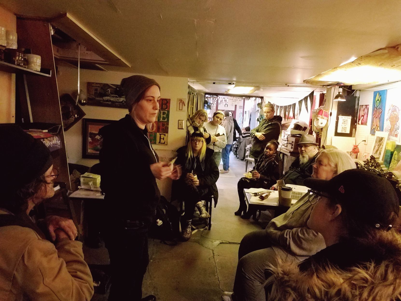 Jes Cochran of Indiana Recovery Alliance discussing fentanyl testing strips